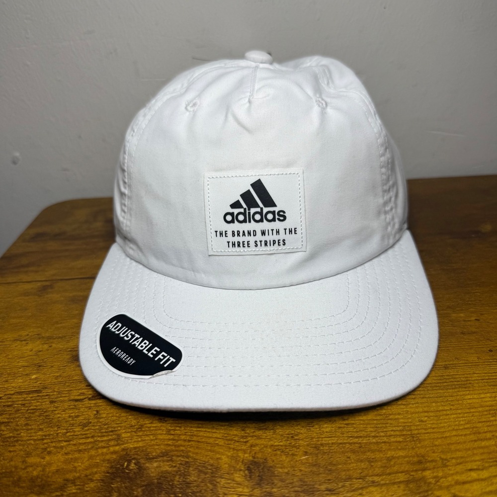 Adidas Fairway Collection Adjustable Golf Hat White Mens Size OSFA LP6633